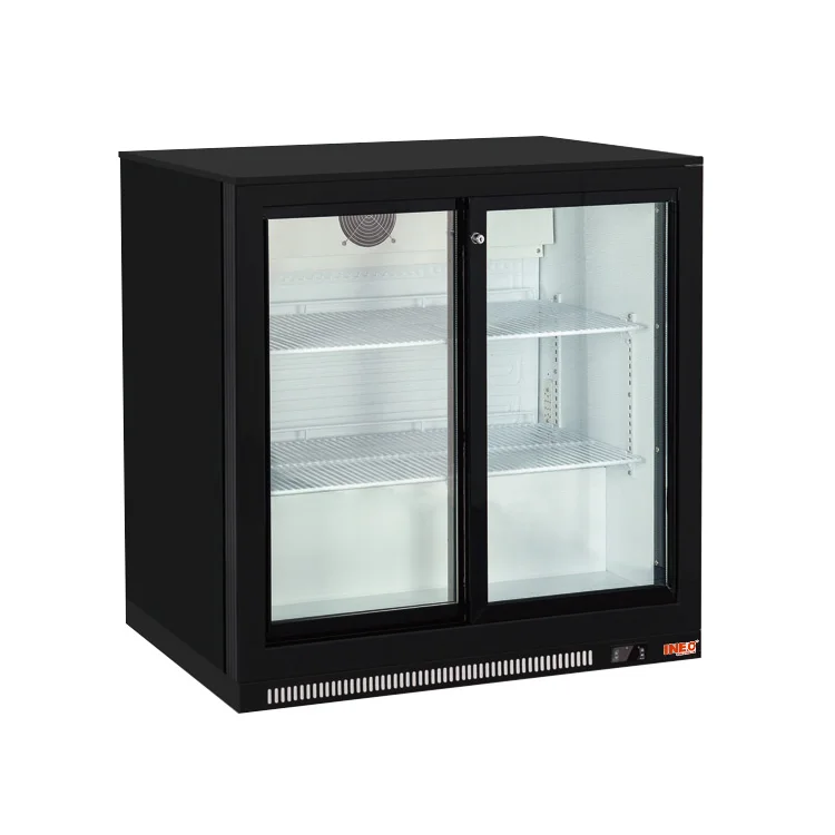 Double Door Display Mini Beer Fridge Energy Drink  Top Refrigerator for Commercial Bar Shop Beverage Storage