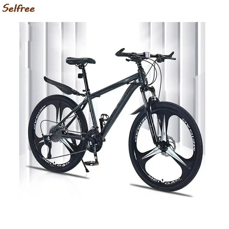 26 Inch Cross Country Bicycle Variable Speed MTB Thick High Carbon Steel Mountain Bike Mechanical Disc Brake off-road racing