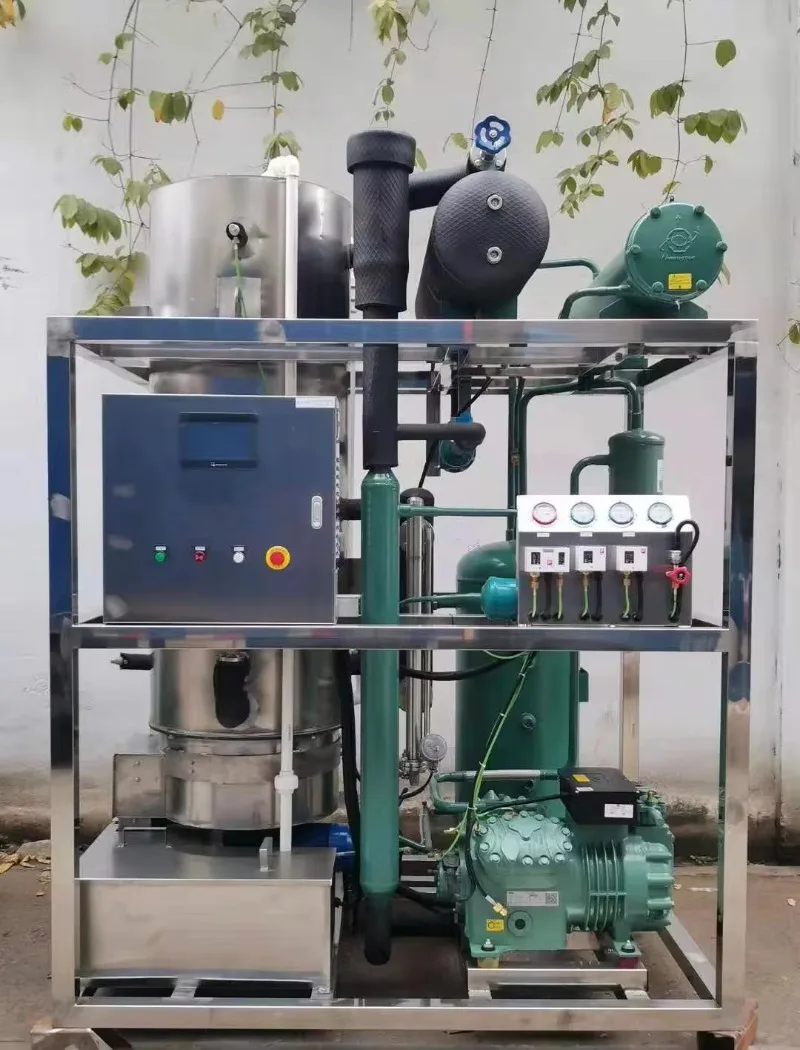 Industrial Tube Ice Maker 1000kg/Day PLC Automatic Energy Saving Compressor Machine for Commercial Ice Production Custom