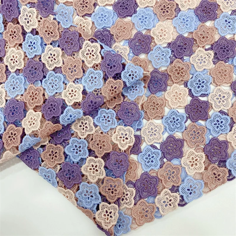 

1 Yards Embroidered Flower Lace Trim Wedding DIY Fabric Handmade Sewing Accessories Supplies Crafts