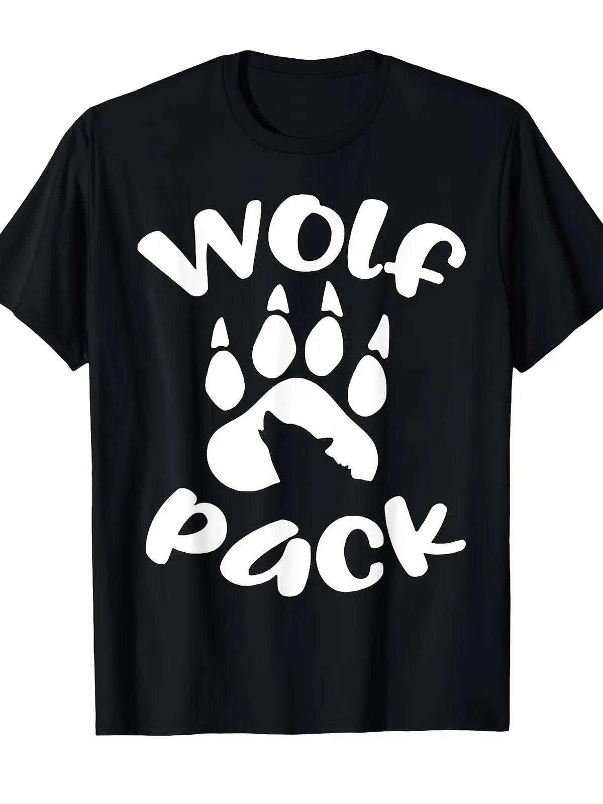

Wolf Pack Wolf Family Matching T-Shirts - Men's & Women's Retro Graphic Wolf Paw