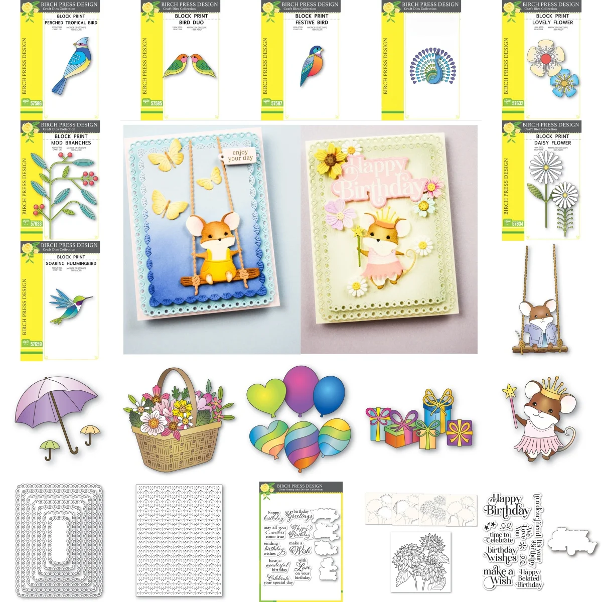 Mouse Balloons Bask…