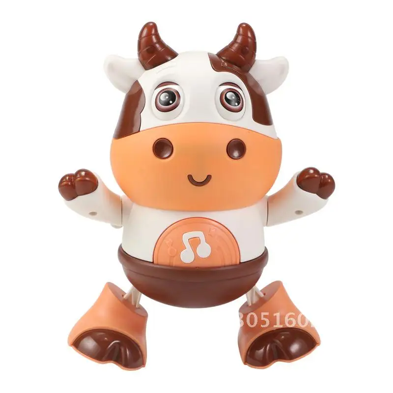 

Electric doll cute and playful calf shaped sound and light swinging walking children's toy