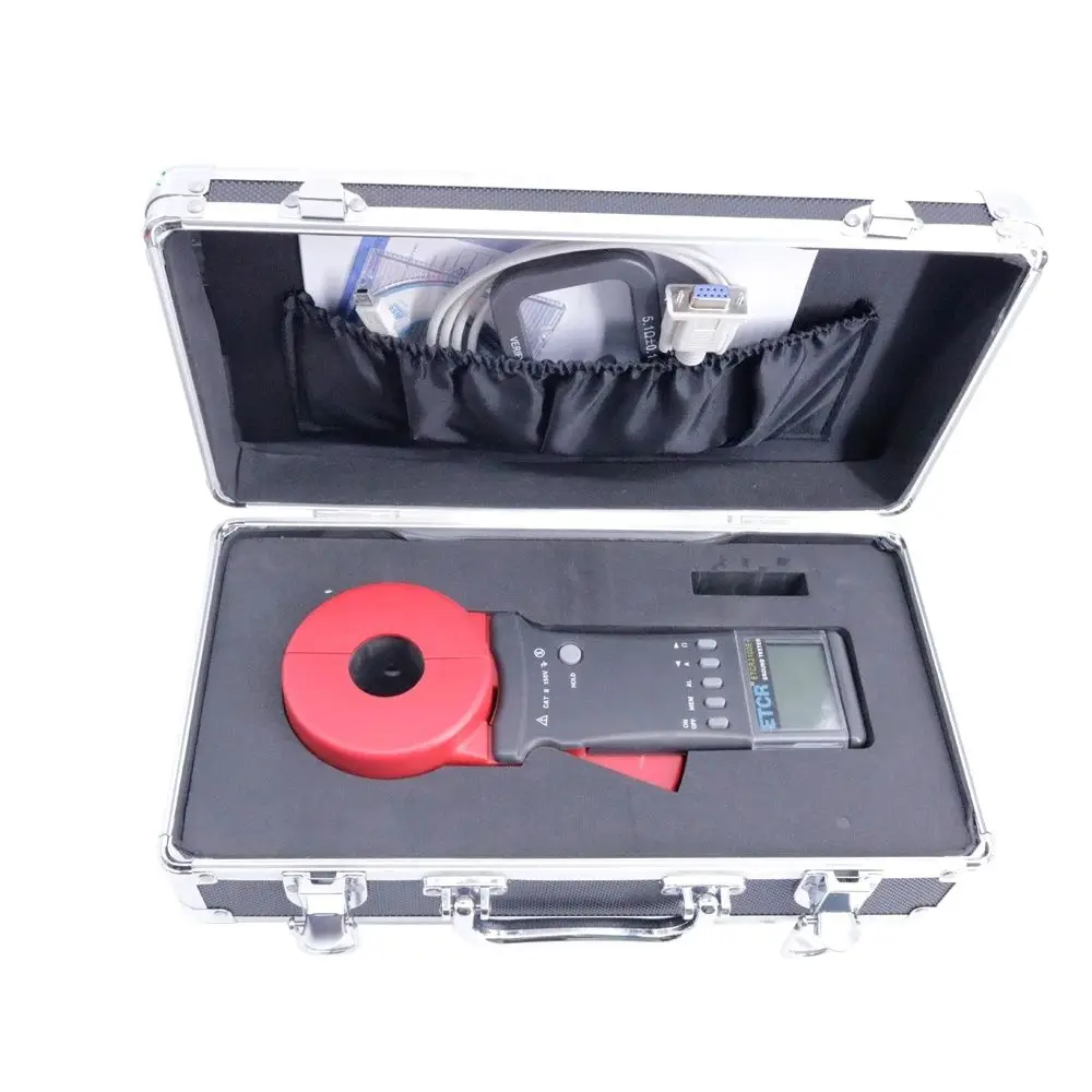 ETCR2100E+ Ground Tester Clamp Earth Resistance Tester 0.01-1200Ω 0.00mA-40.0A Loop Resistance Tester