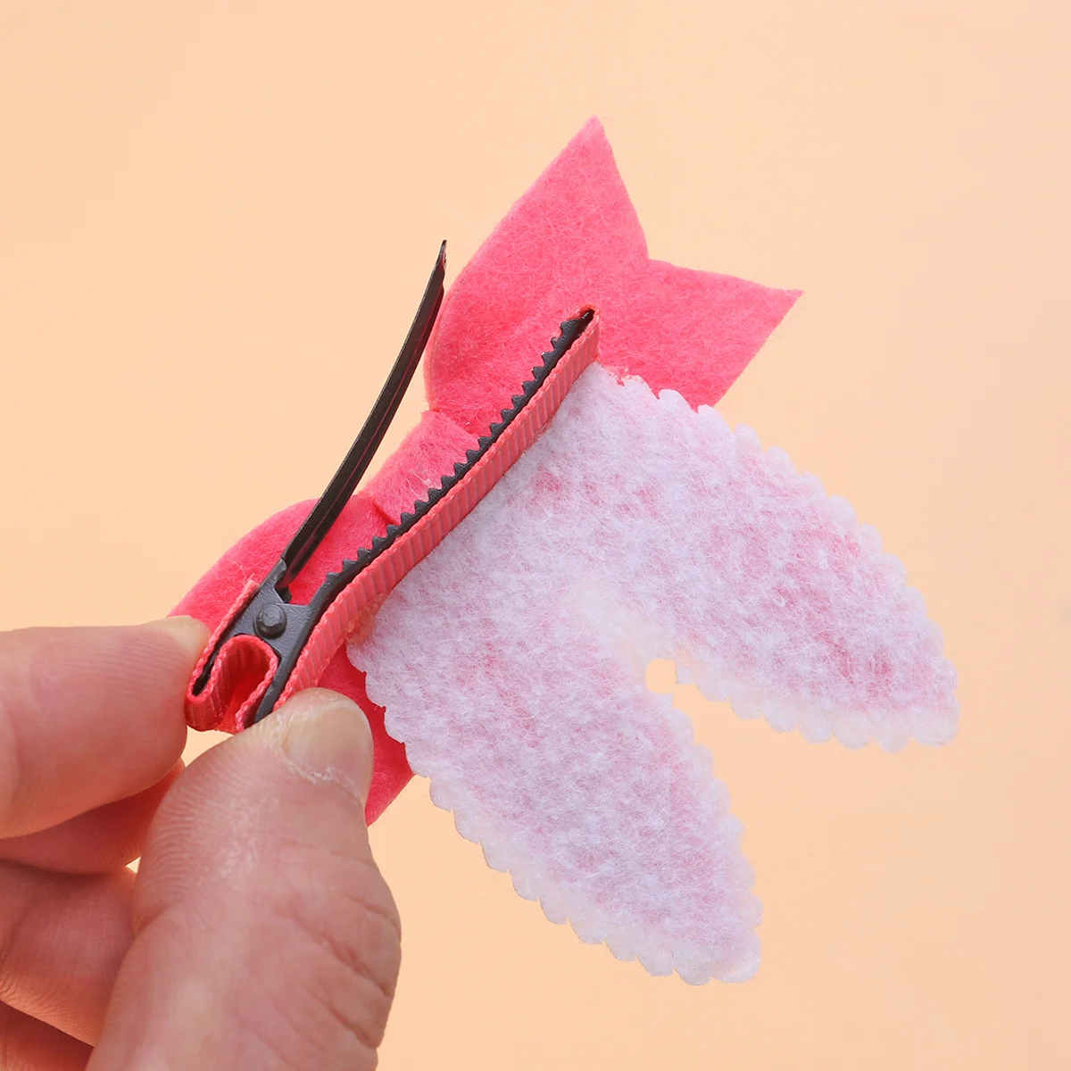 

4Pcs Rabbit Ear Hair Clips Bowknot Hairpins Adorable Easter Party Headdress Hair Accessories for Kids Children Baby Girls