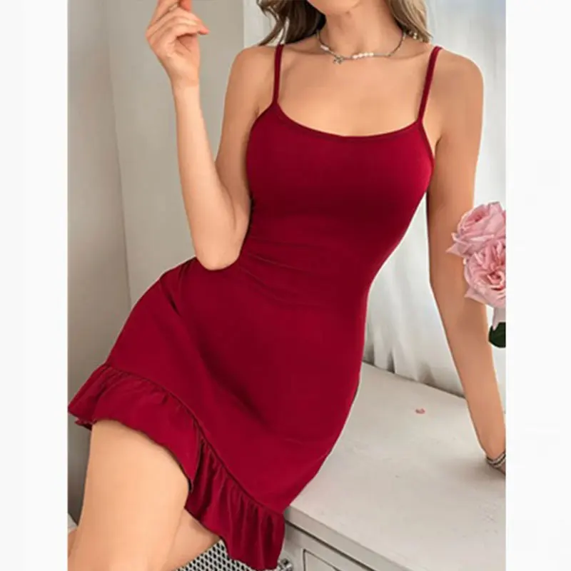 

Strap Backless Bodycon Sexy net sheer lingerie with lace patchwork home wear pajamas sexy pajama strapless Casual Sleeveless