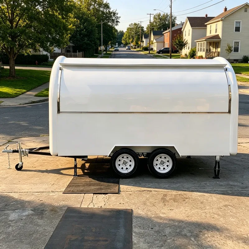 Customizable Street Vending Food Cart Mobile Catering Vehicle Commercial Cooking Kitchen Food Truck