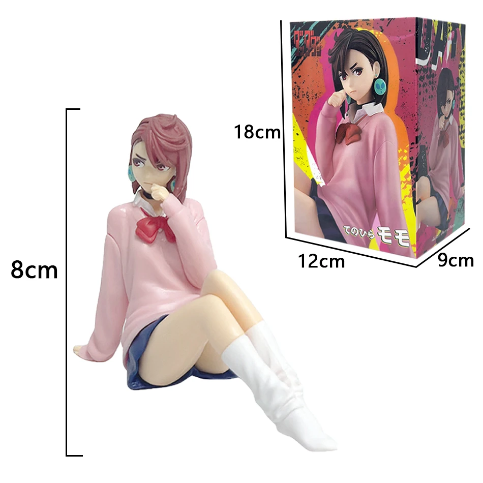 Anime \"Dandadan\" - Figurka Momo Ayase 8 cm - Model z serii Tenohira Collection, ozdoba, gadżet z postaci z kreskówek, zabawka na prezent