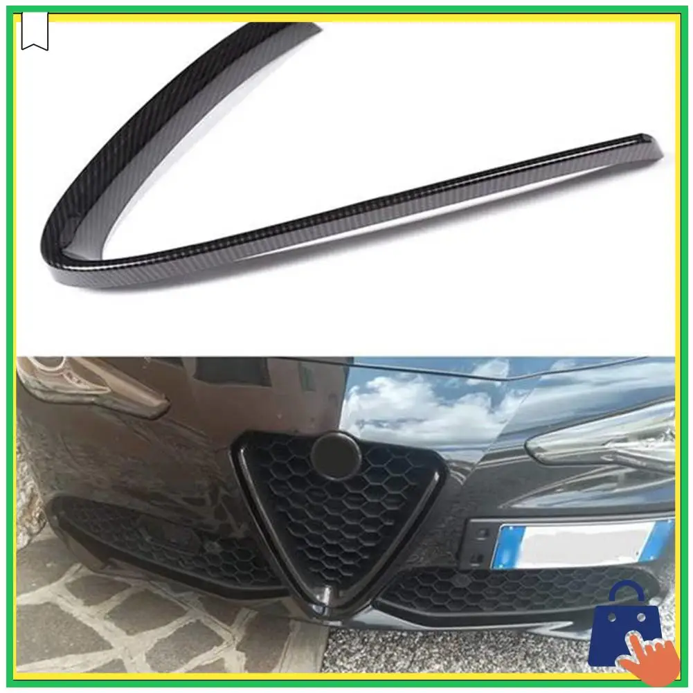 

Advanced For Alfa Romeo Giulia 2016-2019 Car Front Bumper Air Grilles V Shape Frame Decoration Trim Cover Sticker Accessories
