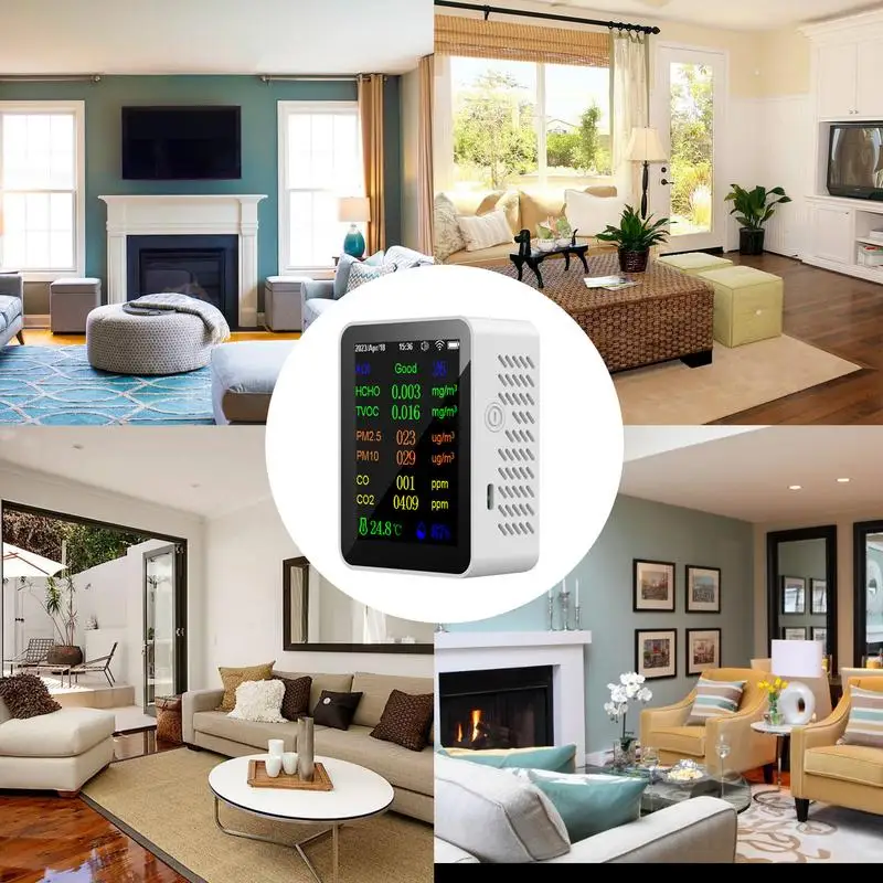 Детектор качества воздуха для дома и помещений, детектор инструментов с сигнализацией качества воздуха, высокоточный Инструмент для контроля качества воздуха в тренажерном зале