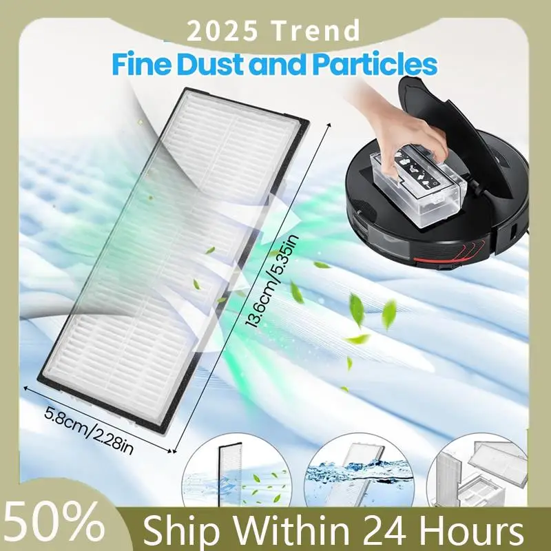 Accessory Set For Roborock S7 Maxv Ultra/S7 Pro Ultra, Dust Bags, Main Roller Brushes, Side Brushes, Filters,Mop Wipes