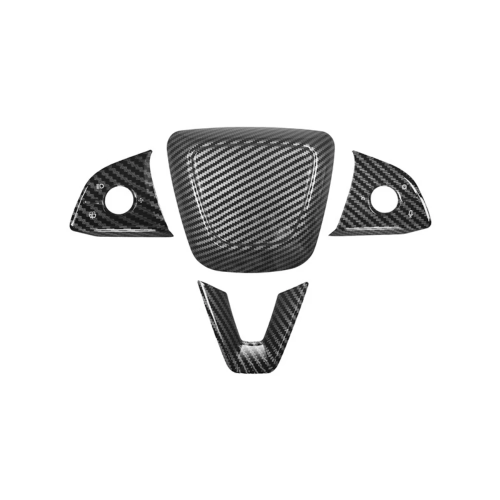 Car Steering Wheel Button Panel Trim Sticker Cover For Tesla Model Y Juniper Model Y L 2025-2026 Model 3 Highland 2024-2026