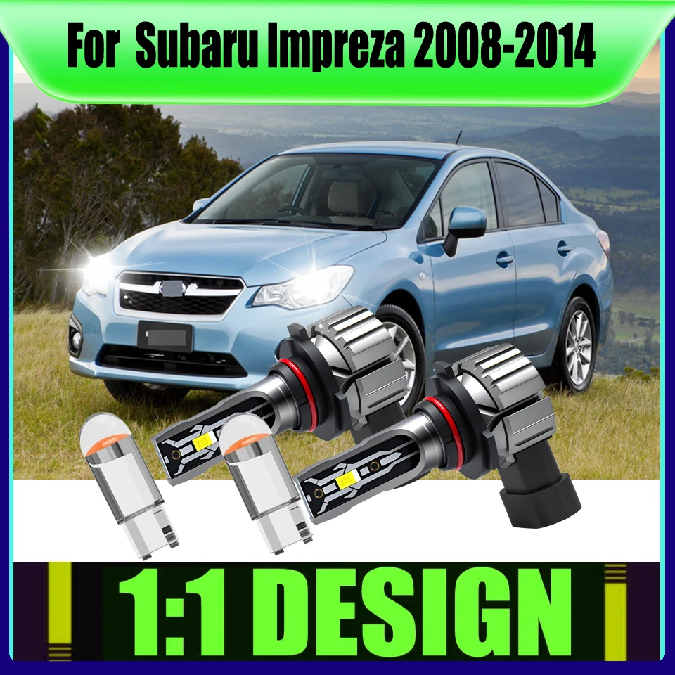 

9005 H11 9006 LED Headlight Fog Light - Better Beam Spread & Reduced Glare For Subaru Impreza 2008 2009 2010 2011 2012 2013 2014