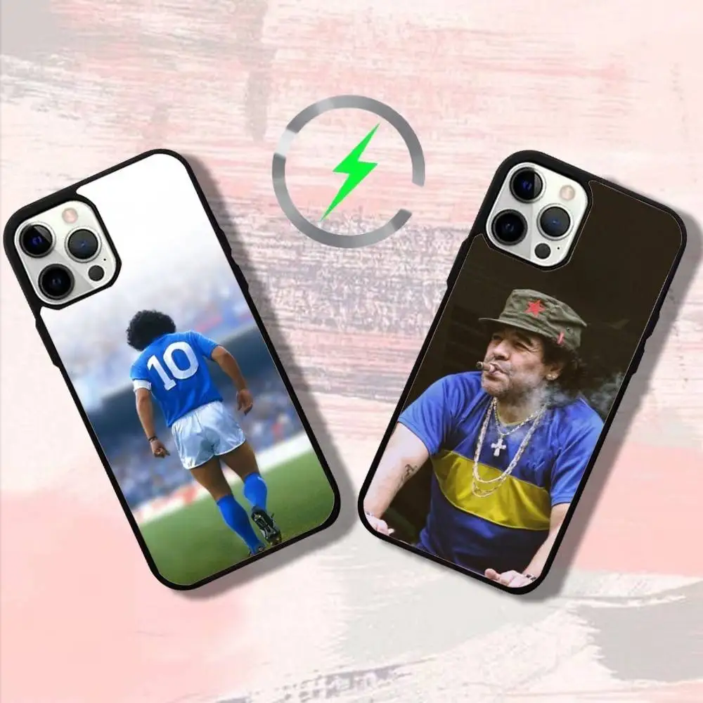 

Footbal M-Maradona-as Phone Case For iPhone 16,15,14,13,12,11,Pro,Max,Plus,Mini,SE4,E Magnetic Magsafe Wireless Charging