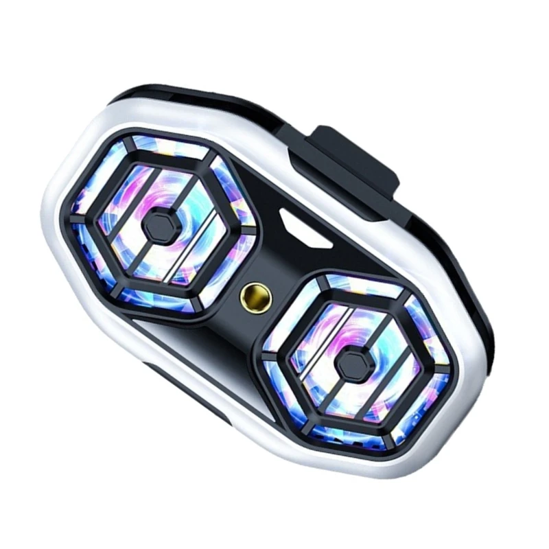 Phone Radiator Semiconductor Double Cooling Fan Back Clip Phone Heat Sink Coolers