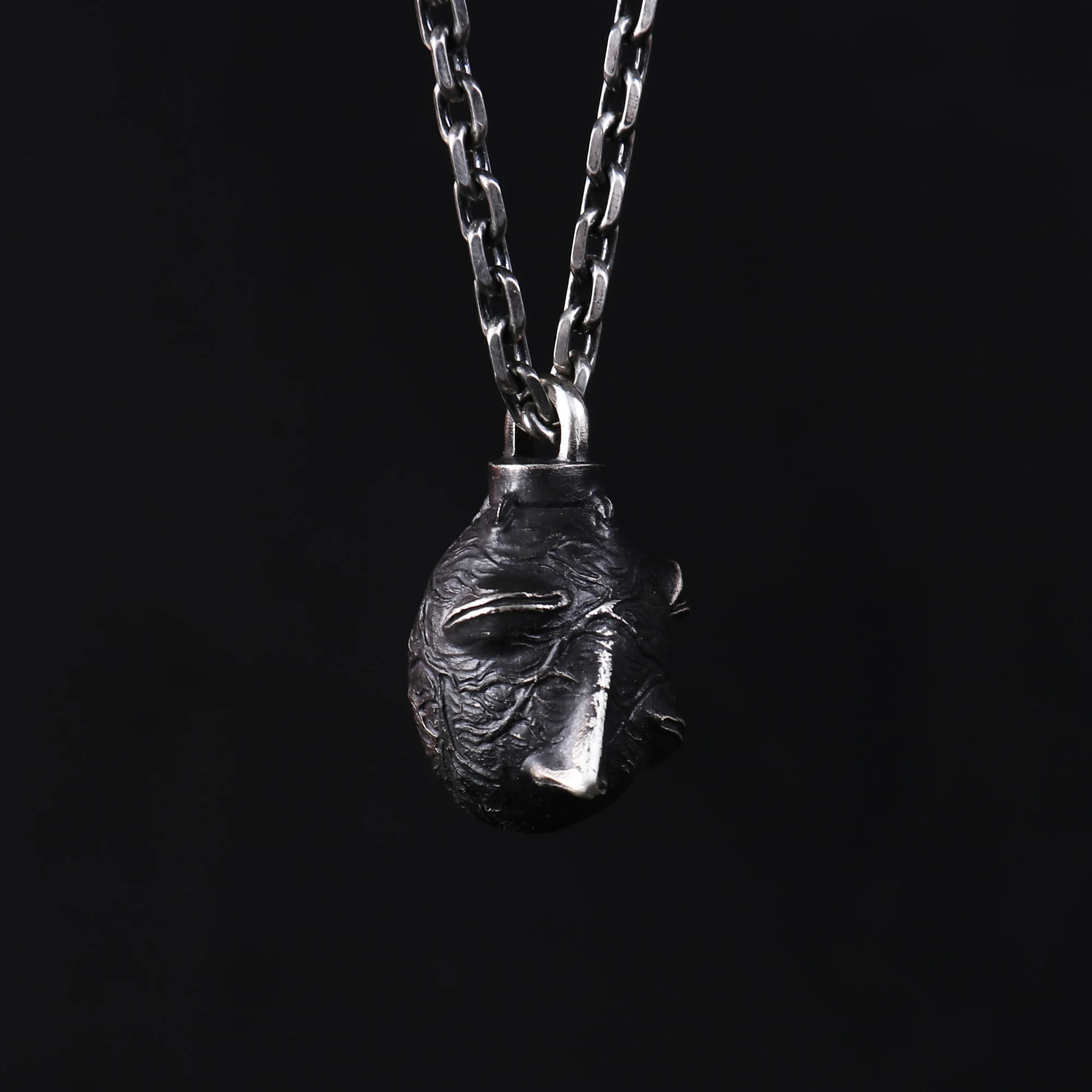 Handmade 25g 925 Sterling Silver Behelit Pendant beherit Necklace Beherit The egg of king Smooth Version