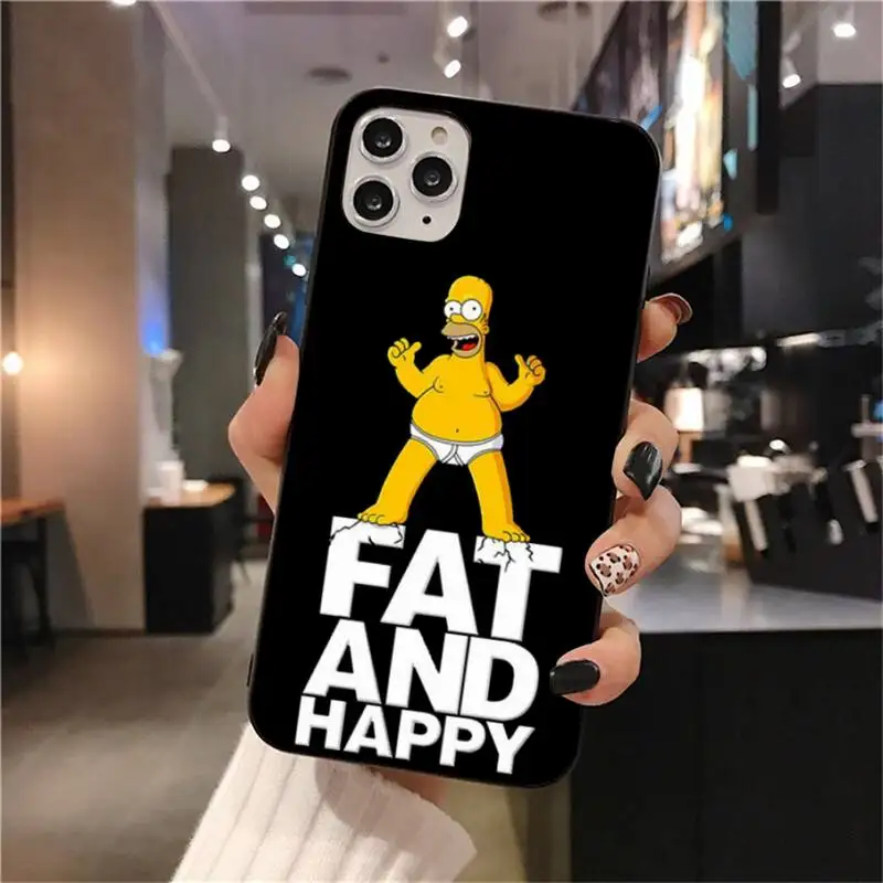 Disney śmieszne kreskówki Homer Simpson rodzina etui na telefony dla iphone 14 13 12 11 Pro Mini XS Max 8 7 Plus X SE 2020 XR silicona cove