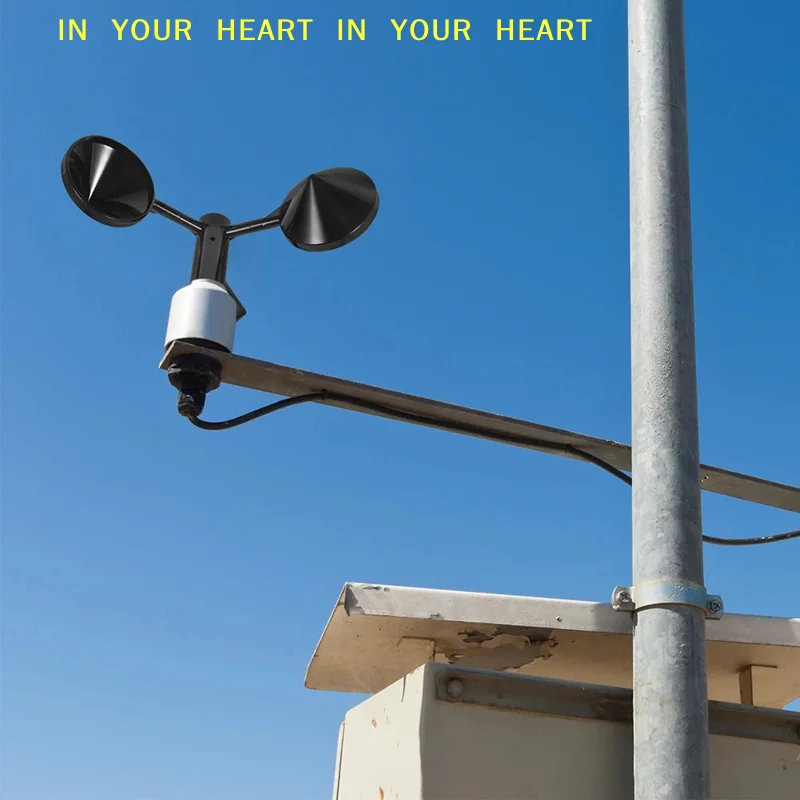 【X】Anemometer Wind-Speed Monitoring Sensor Wind 3-Cup Wind Sensor Wind Speed Wind Direction Sensor Anemometer Supply
