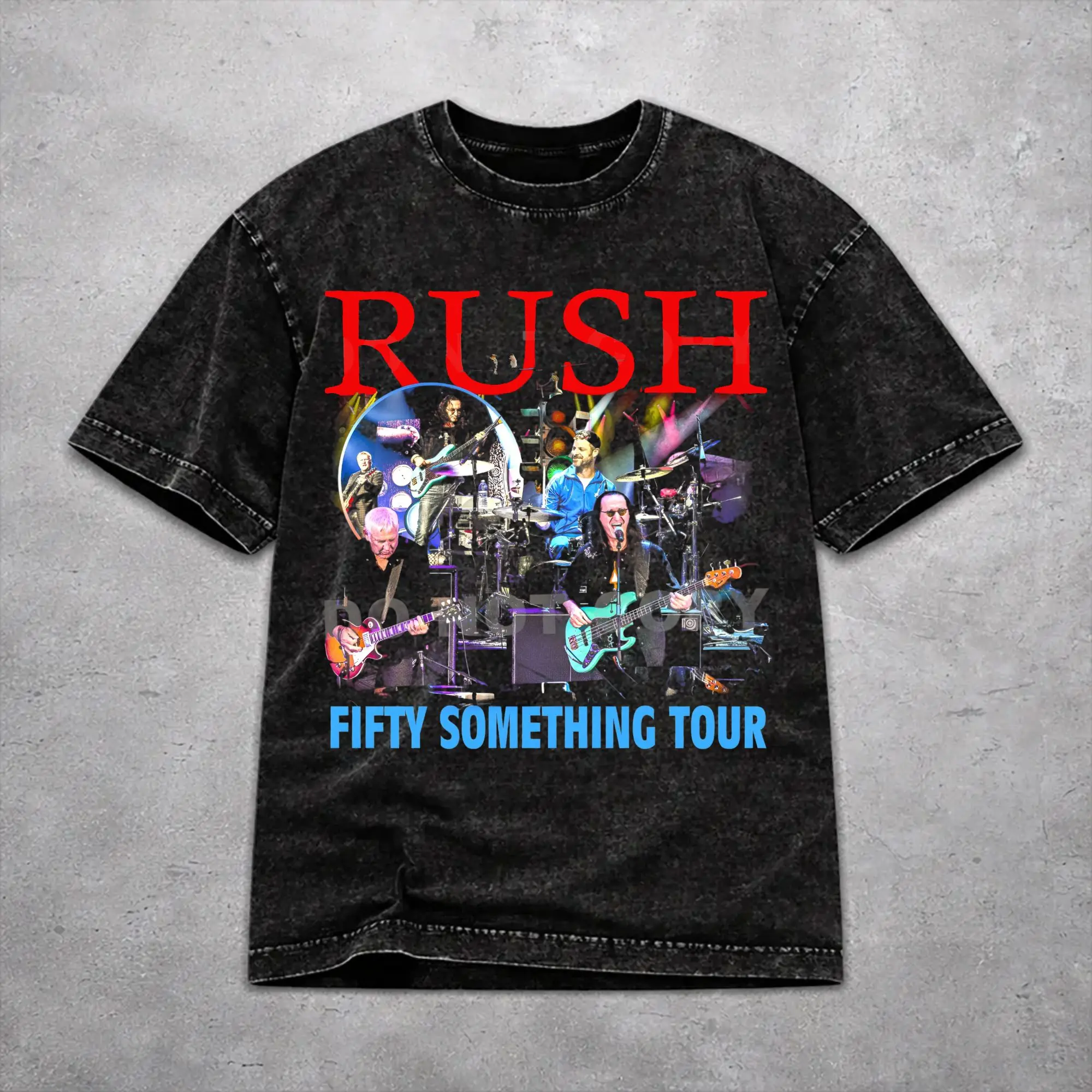 Men Women Wased T-shirts Rush Band Fifty Something Tour 2026 Print Shirt Apparel Oversize  Tee Shirts