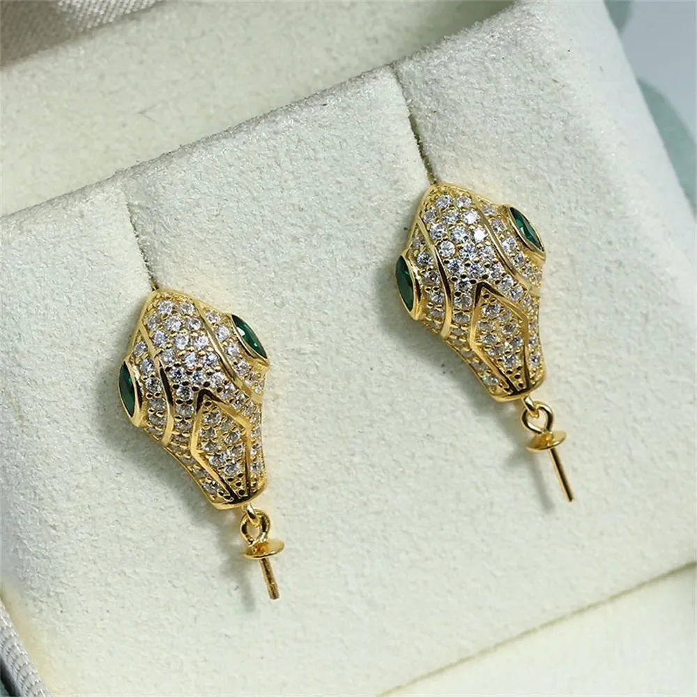 

S925 Sterling Silver Pearl Earring Settings DIY Jewelry Making Supplies Blank Earring Posts for Handcrafted Accessories No Pearl