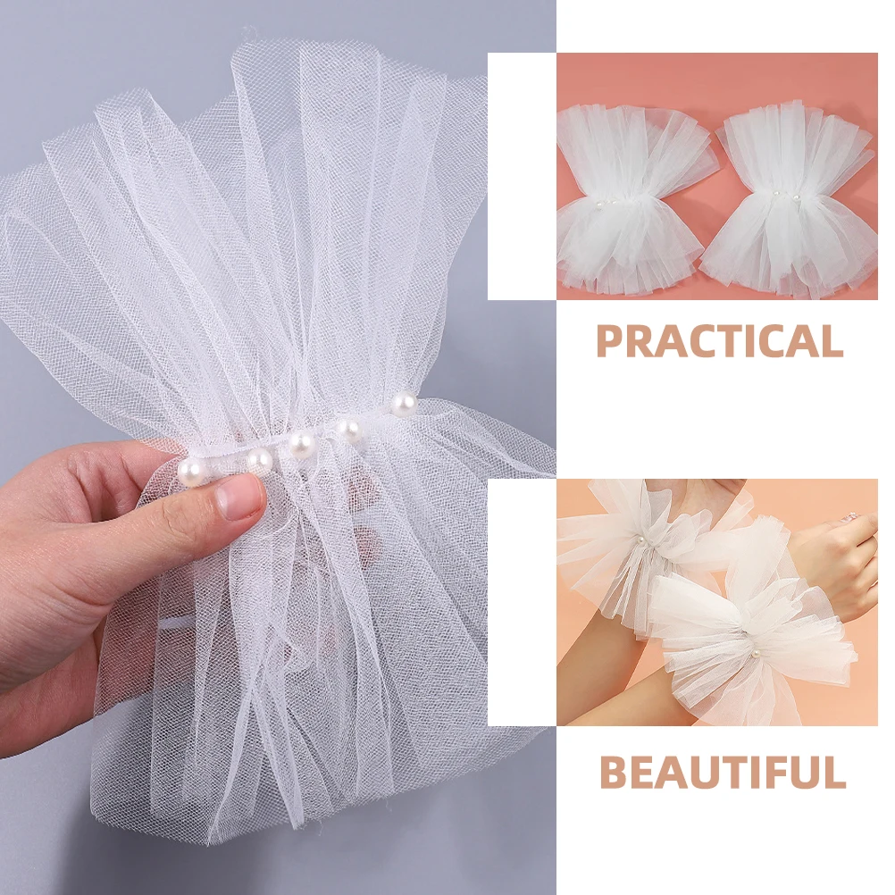 1 пара рукавов принцессы с жемчугом