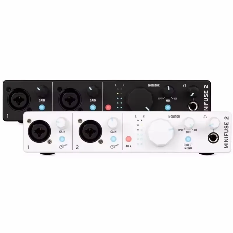 ARTURIA MiniFuse 2 professional portable 2 in / 2 out MIDI recording interface 48V fantasy power for k song and live streaming