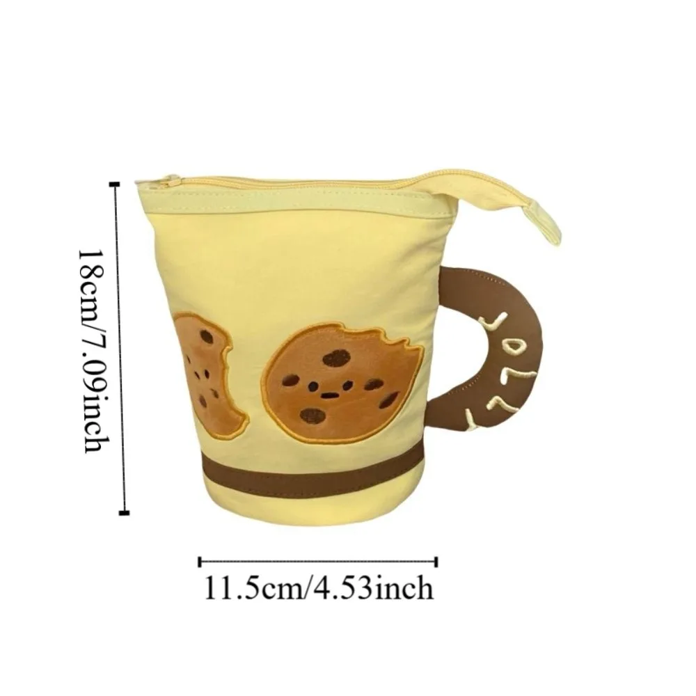 تخزين سطح المكتب حقيبة أدوات مكتبية كرتونية كوب ماء شكل سعة كبيرة مقلمة على الطراز الكوري Y2K Ins Style الجمالي #5