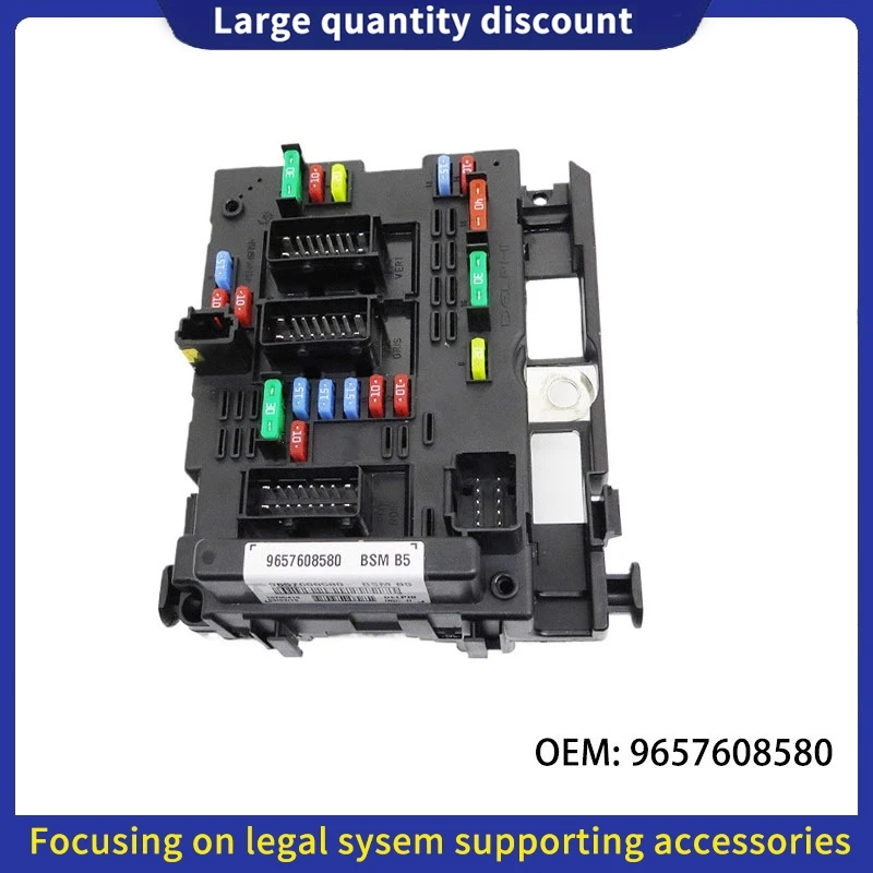 9657608580 6500Y1 BSM B5 For Peugeot 206Cabrio 307Cabrio 406Coupe 807 Citroen C3 C5 C8 Xsara Picasso New Fuse Box Assembly Relay