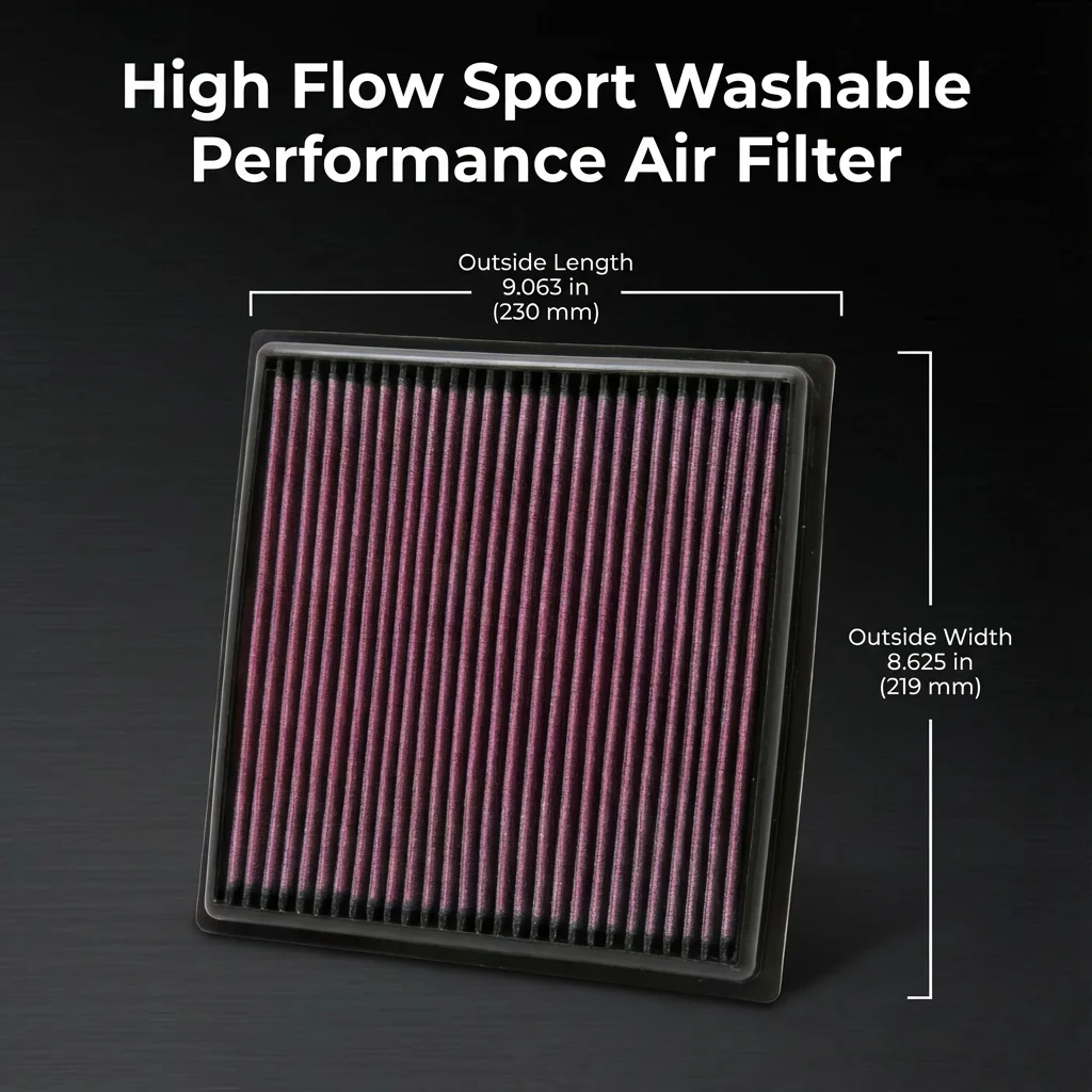 

Для Lexus GX550 J250 3.4 3.5 RX450h AL10 Toyota Highlander Hybrid U40 3.5L 2010-2025 Высокопроизводительный спортивный моющийся воздушный фильтр 33-2455