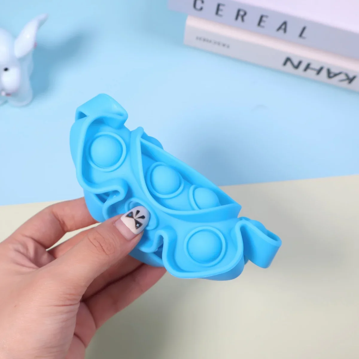 1pc Push Pop Bubble Fidget Giocattolo sensoriale Confezione antistress Arcobaleno Strumenti anti-ansia Giocattoli antistress per ufficio (Colore casuale)