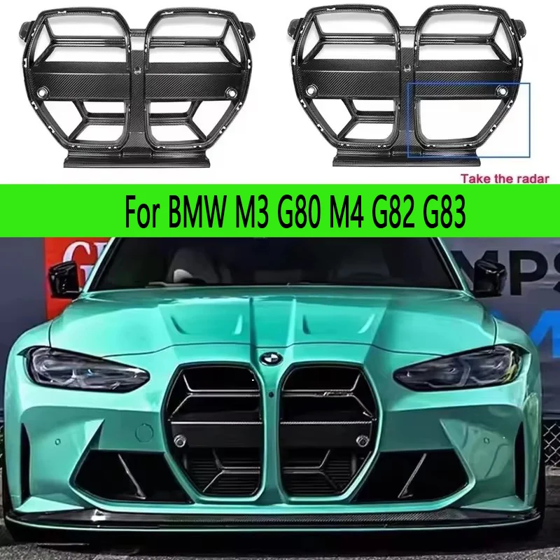 

Для BMW M3 G80 M4 G82 G83: решетка радиатора из карбона, гоночные решетки, накладка на воздухозаборник переднего бампера, решетка противотуманных фар, рамка решетки, обвес