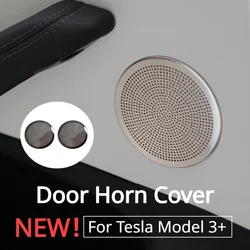 Horn Cover for Tesla Model 3+ Door Horn Protective Cover Speaker Sound Frame Audio Panel New Model3 Highland 2024 Accessories