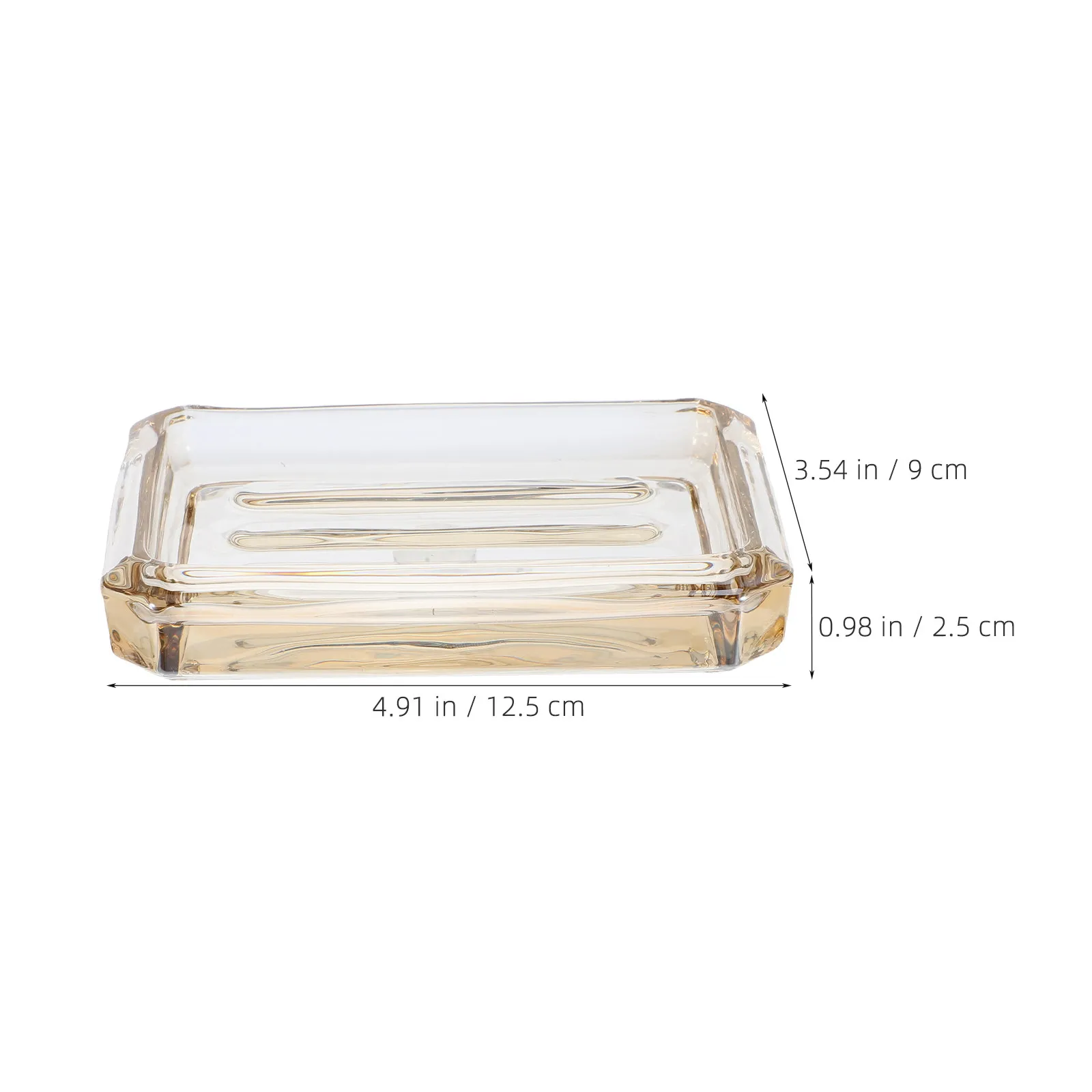 Vintage Decor Bathroom Soap Holder Clear Dish Bar Tray Decorative Kitchen Bathtub