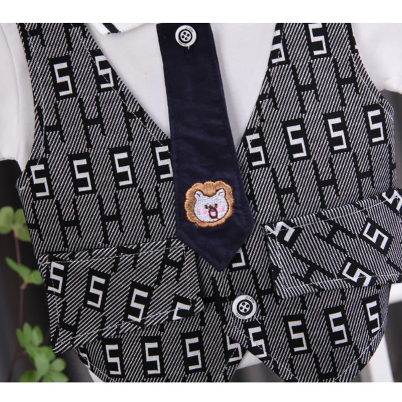 جديد الصيف ملابس الطفل مجموعة الأطفال الفتيان تي شيرت السراويل 2 قطعة/مجموعة طفل عارضة القطن زي ملابس الرضع الاطفال رياضية #6