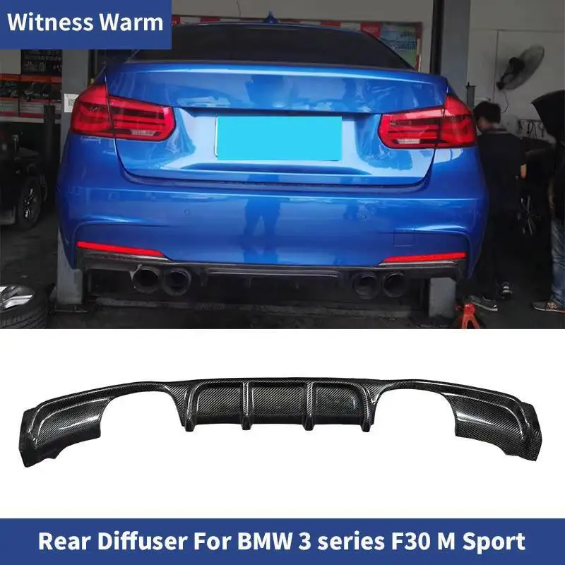 Diffuseur de Pare-Chocs Arrière en Fibre de Carbone, Accessoire pour BMW F30 328 330i 335i 340i Mt dehors 2012-2018