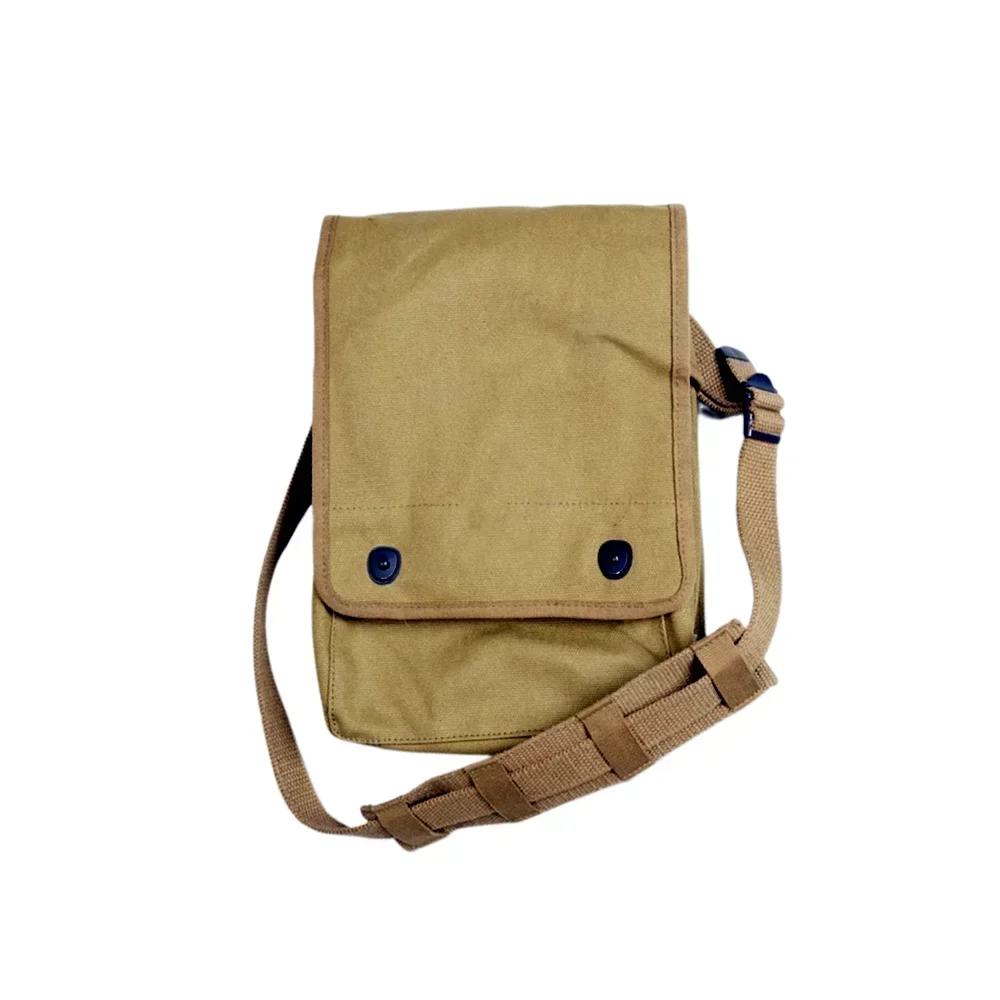 

WWII WW2 Map Bag Outdoors Replica WW2 American Sundry Bag Men's One Shoulder Backpack Canvas Shoulder Bag