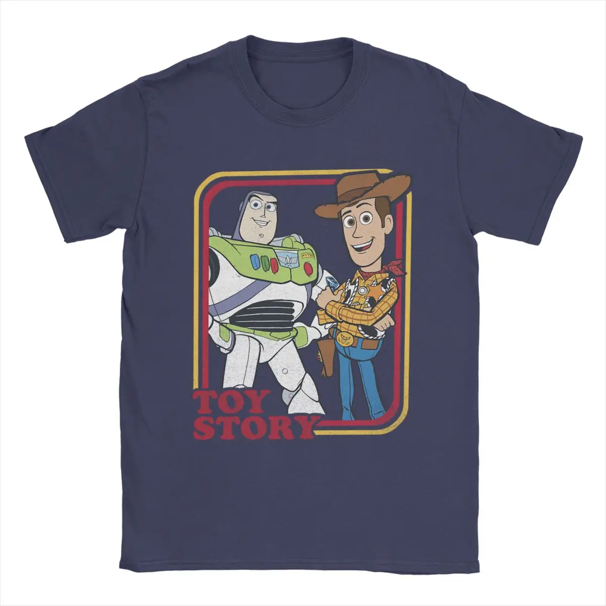 Friends For Life Toy Story T Shirt for Men 100% Cotton Novelty T-Shirt Buzz Lightyear Tees Short Sleeve Tops Gift Idea