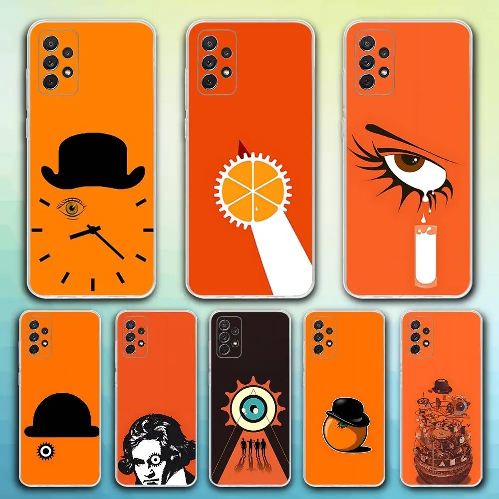 

A C-Clockwork Orange Phone Case For Samsung S30,23,21,22,20, FE lite,S10,9,8,7 PIus Note20ultra Soft Transparent