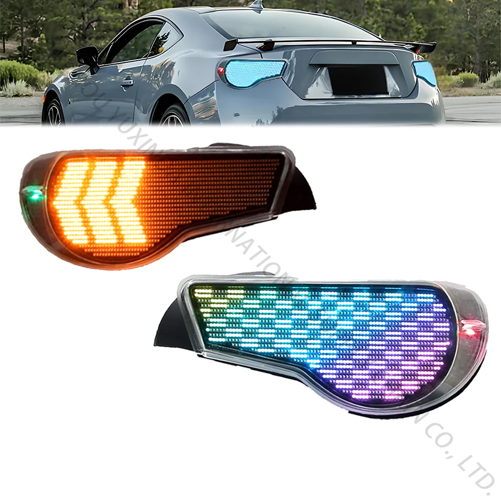 

SINDAR Car Digital Taillights Accessories for Toyota GT86 and Subaru BRZ GT86 2012-2023 RGB LED Tail Lights Parts 12-23