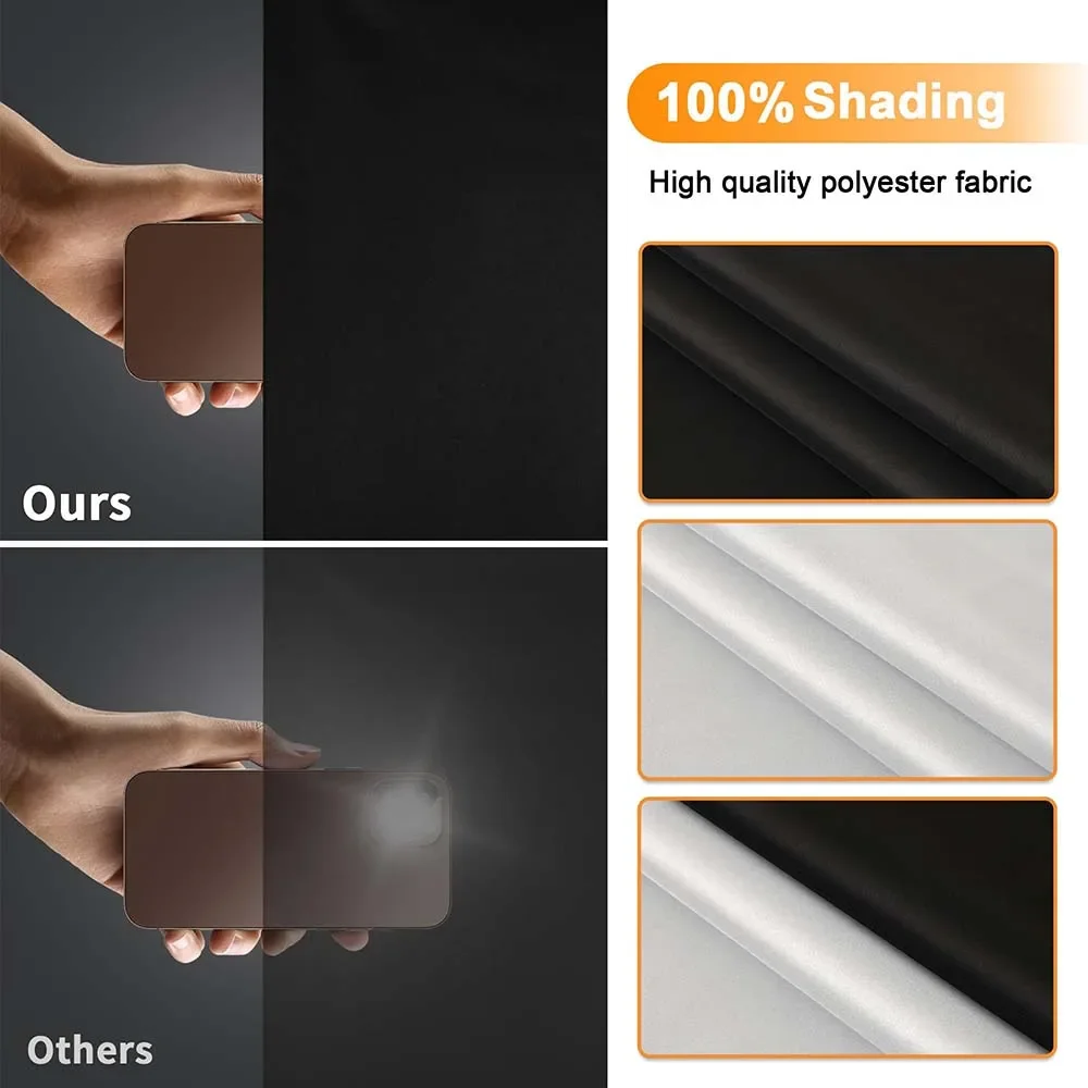 210D ضوء قابل للإزالة حجب أحلك نافذة القماش DIY بها بنفسك إجمالي زجاج التعتيم الخصوصية سواد نافذة تينت نافذة سوداء ملصق
