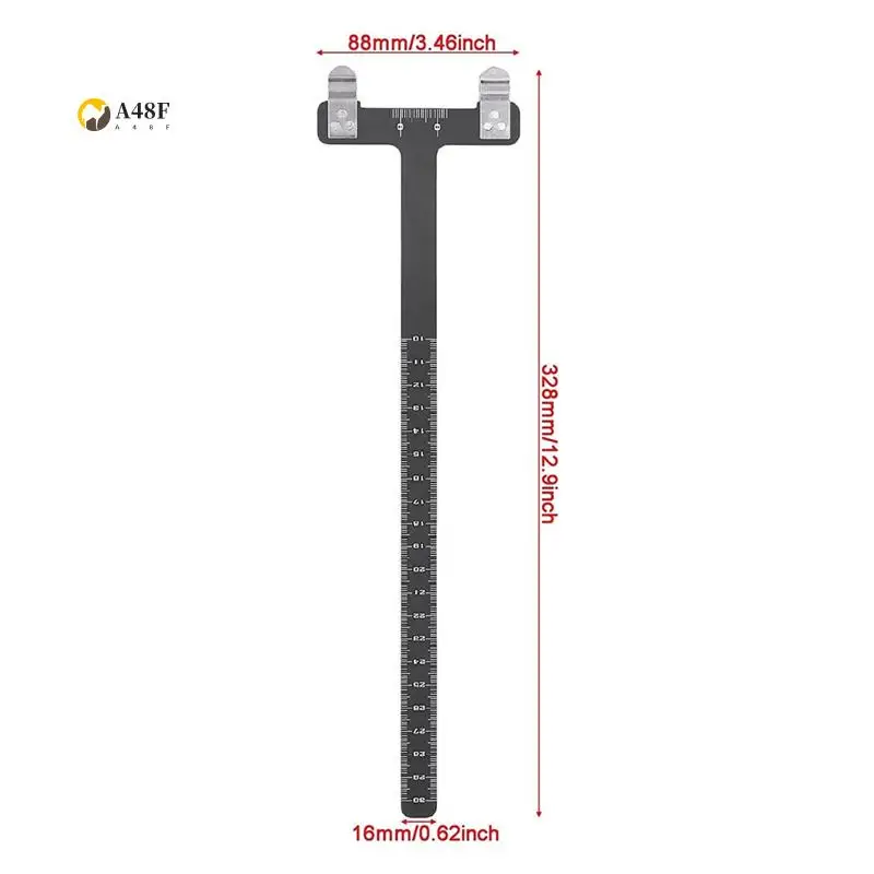 

A48F-Bow String Nocking Points Set With T Square Ruler Nocking Buckle Pliers And 8Pcs Nocking Buckle Set