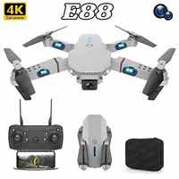 Toy Gift New E88 Pro WIFI FPV Drone Wide Angle HD 4K Camera Height Hold RC Foldable Quadcopter Helicopter