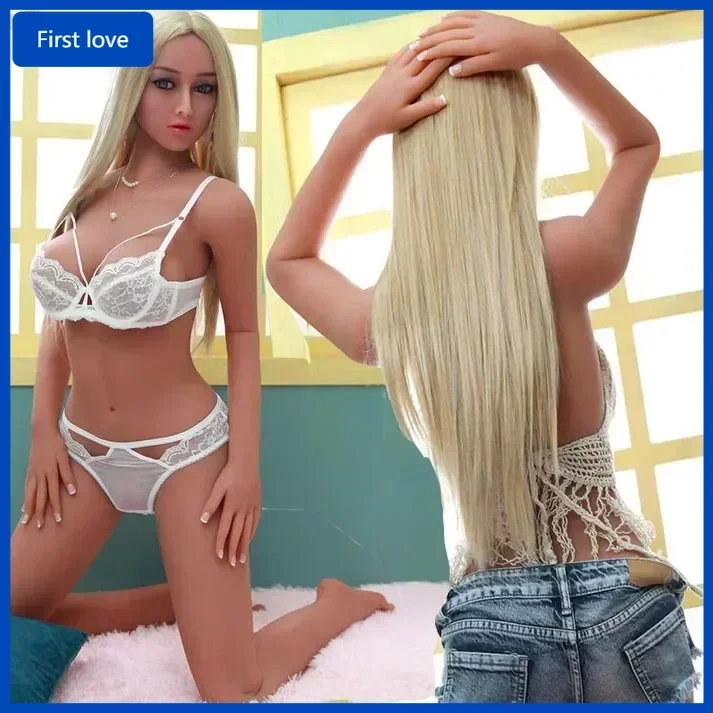 

Night blonde sex doll for man, TPE erotic toy, real size masturbation, vagina and anus, complete torso, 165 cm. love doll