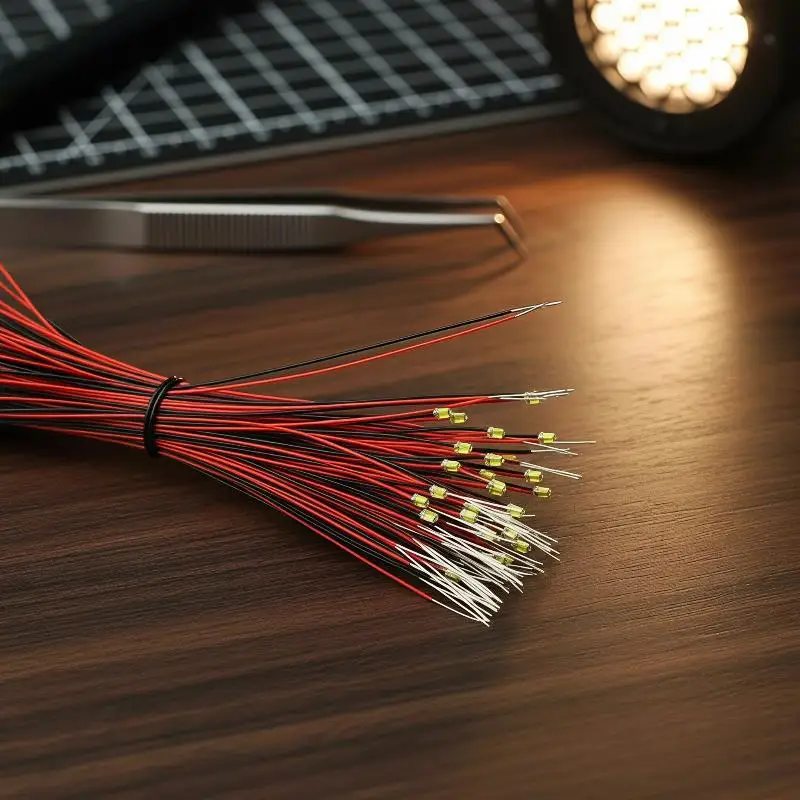 Wired Pre-soldered 0603 SMD LED  10Pcs Pack 3V 30cm Litz Lamps for DIY Electronic Repair & Creation