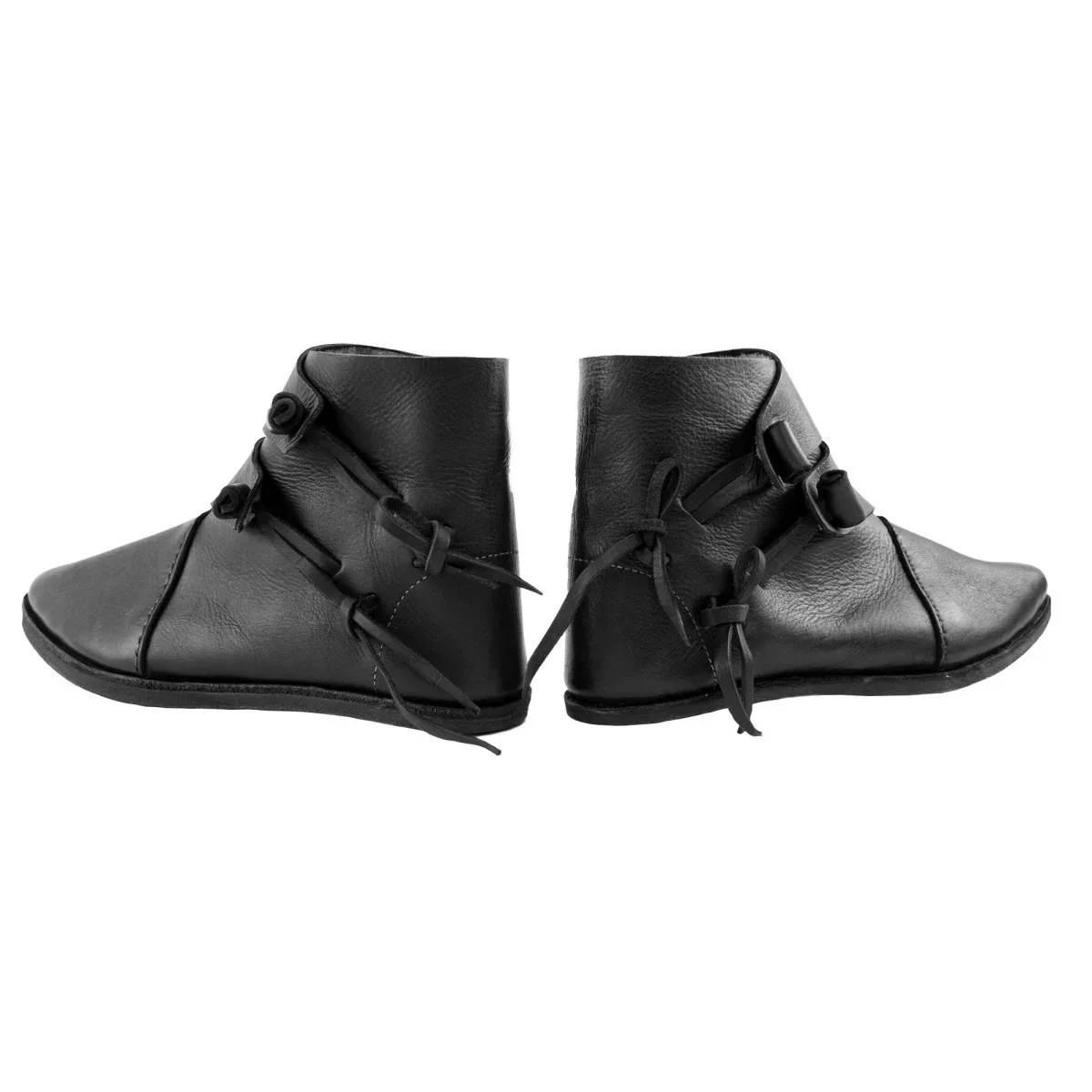 Mittelalterliche Retro-Königliche Herrenschuhe Renaissance Piraten Ritter Prinz Kurze Stiefel Halloween Cosplay Kostümparty PU-Leder Requisitenstiefel – Detail 14
