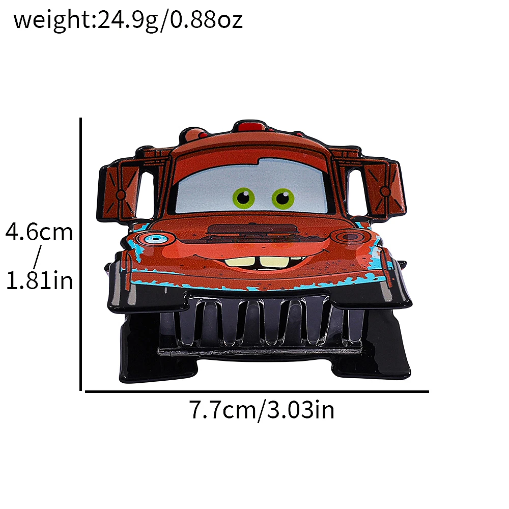Disney carros série de filmes acessórios para o cabelo grampos de garra de cabelo prático uso diário decorações de cabelo apertos de cabelo para fixar o cabelo