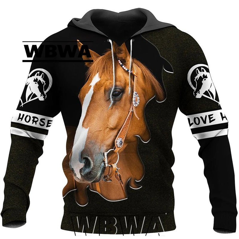 Newest Horse Animal Camo Tattoo Harajuku Pullover 3DPrint Men/Women Tracksuit Unisex Casual Funny Hoodies WA6