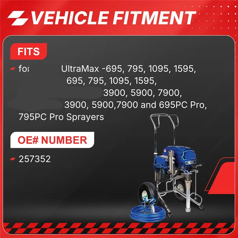 A93Z مناسب لـ Graco 695 795 3900 1095 1595 5900 7900 أجزاء الطلاء بدون هواء صمام الرش الرئيسي ، صمام الصرف 257352 ما بعد البيع