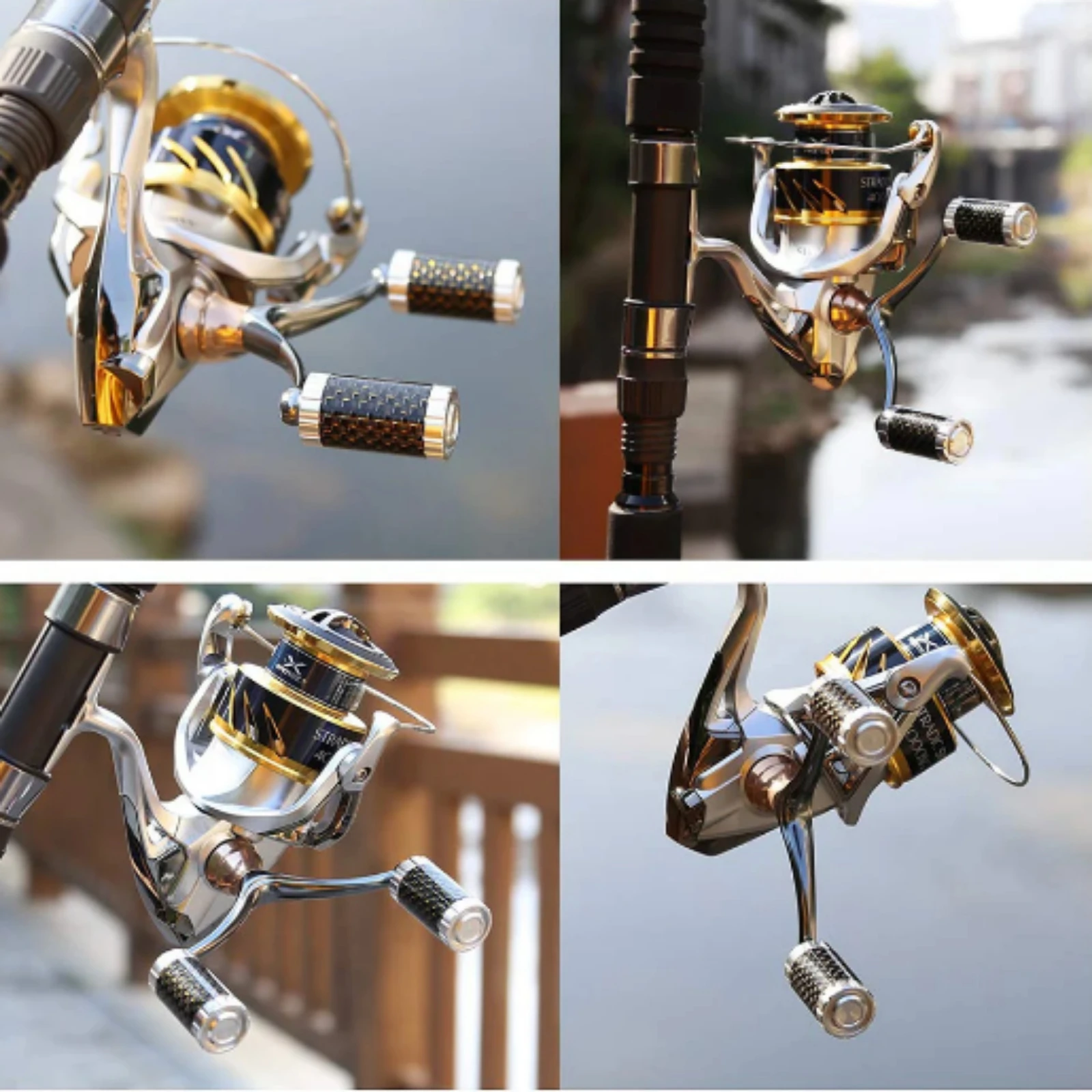 Imagem -06 - Sanlike-hard Aluminium Fishing Reel Handle Adequado para a Pesca Marítima Ultra-leve Resistente à Corrosão Esquerda e Direita do Punho