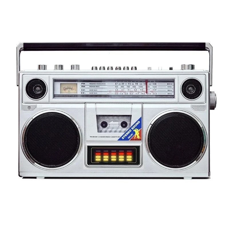 Stereo retro vintage tape player recorder